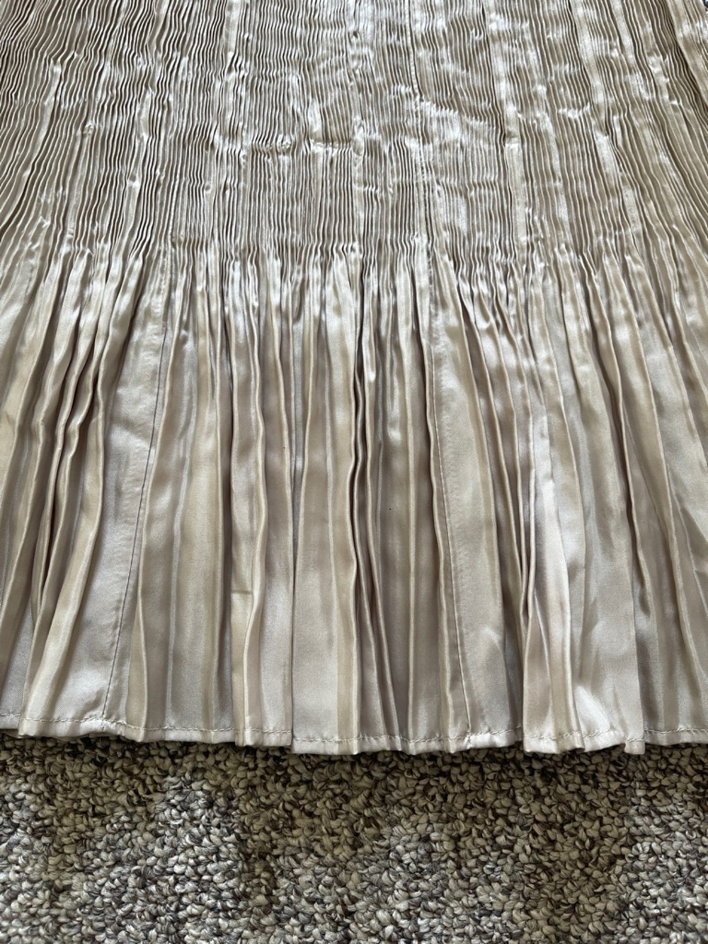 Specchio Pleats Japanese Designer Issey Pleated Midi Skirt XS S - Picture 3 of 4